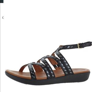 FITFLOP Strata Gladiator leather sandals Size 8
